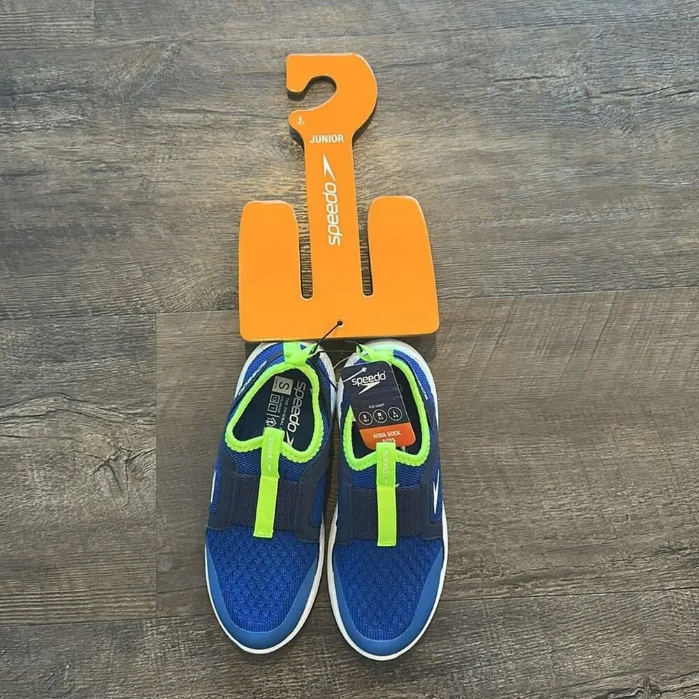 Speedo Junior Small‎ Pull-On Picton Blue/Navy Aqua Sock Water Shoes